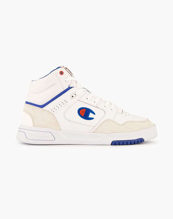 Champion Mens Sneakers NZ - Zone 80 Mid White ( 6104-UWNDK )